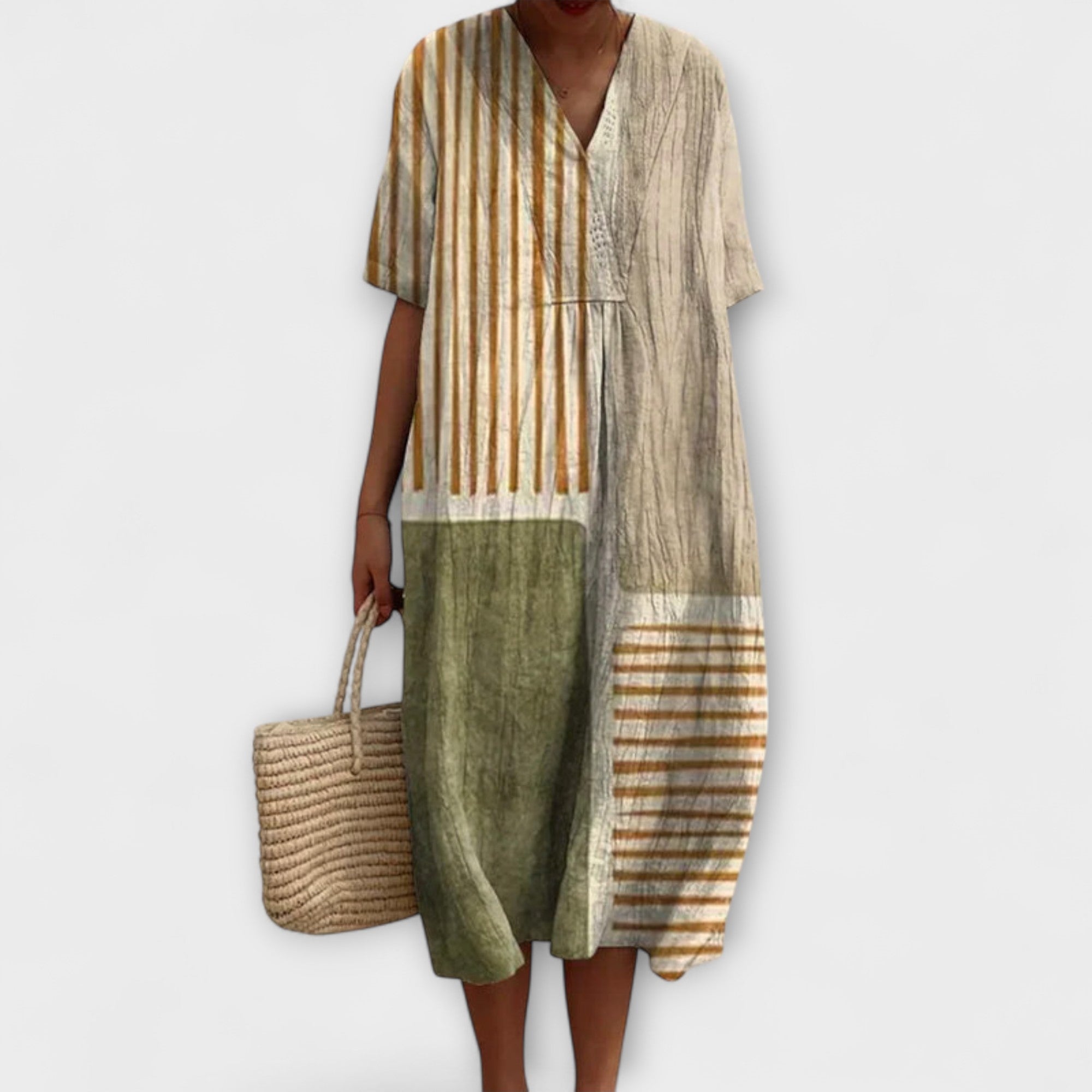 Hedwig - Sukienka do kolan na lato