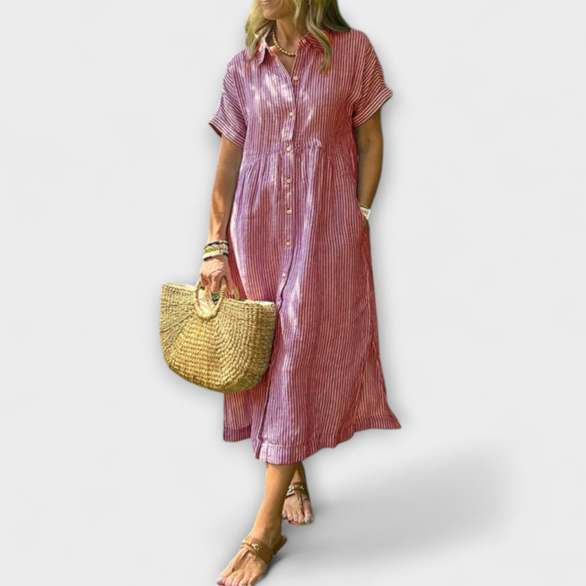 Anorea - Sukienka w paski