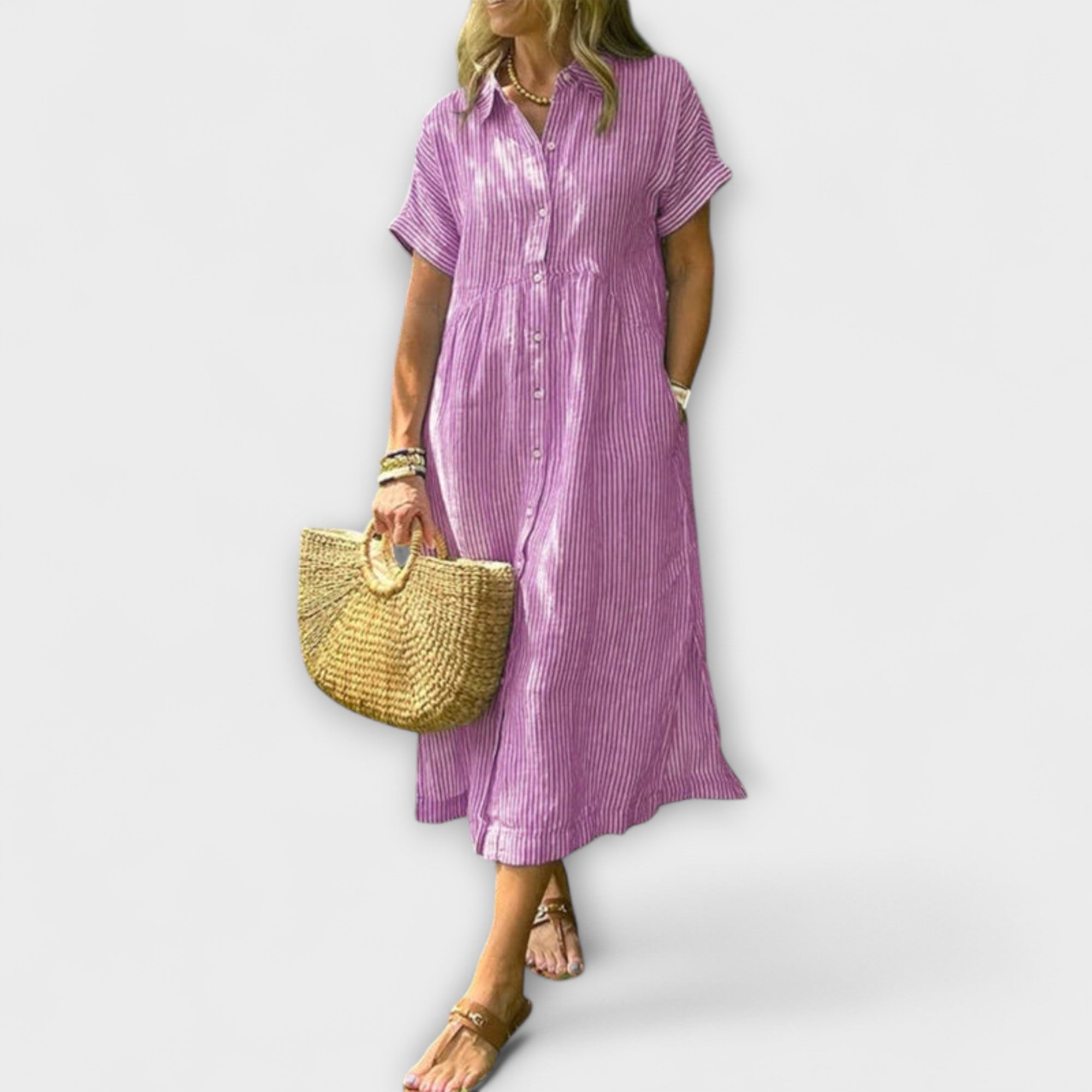 Anorea - Sukienka w paski