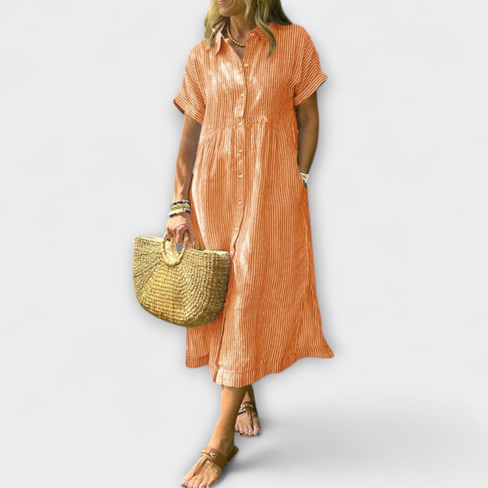 Anorea - Sukienka w paski