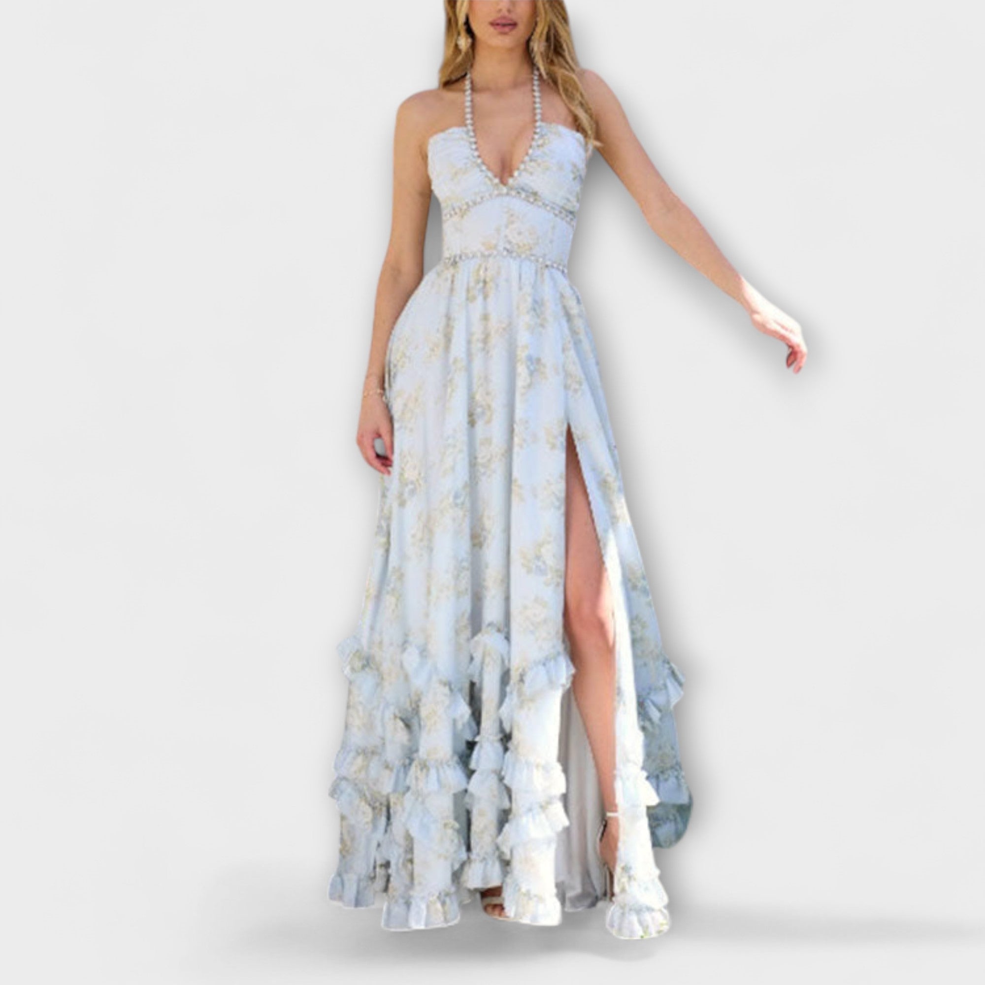 Luzie - elegancka d?uga zwiewna sukienka