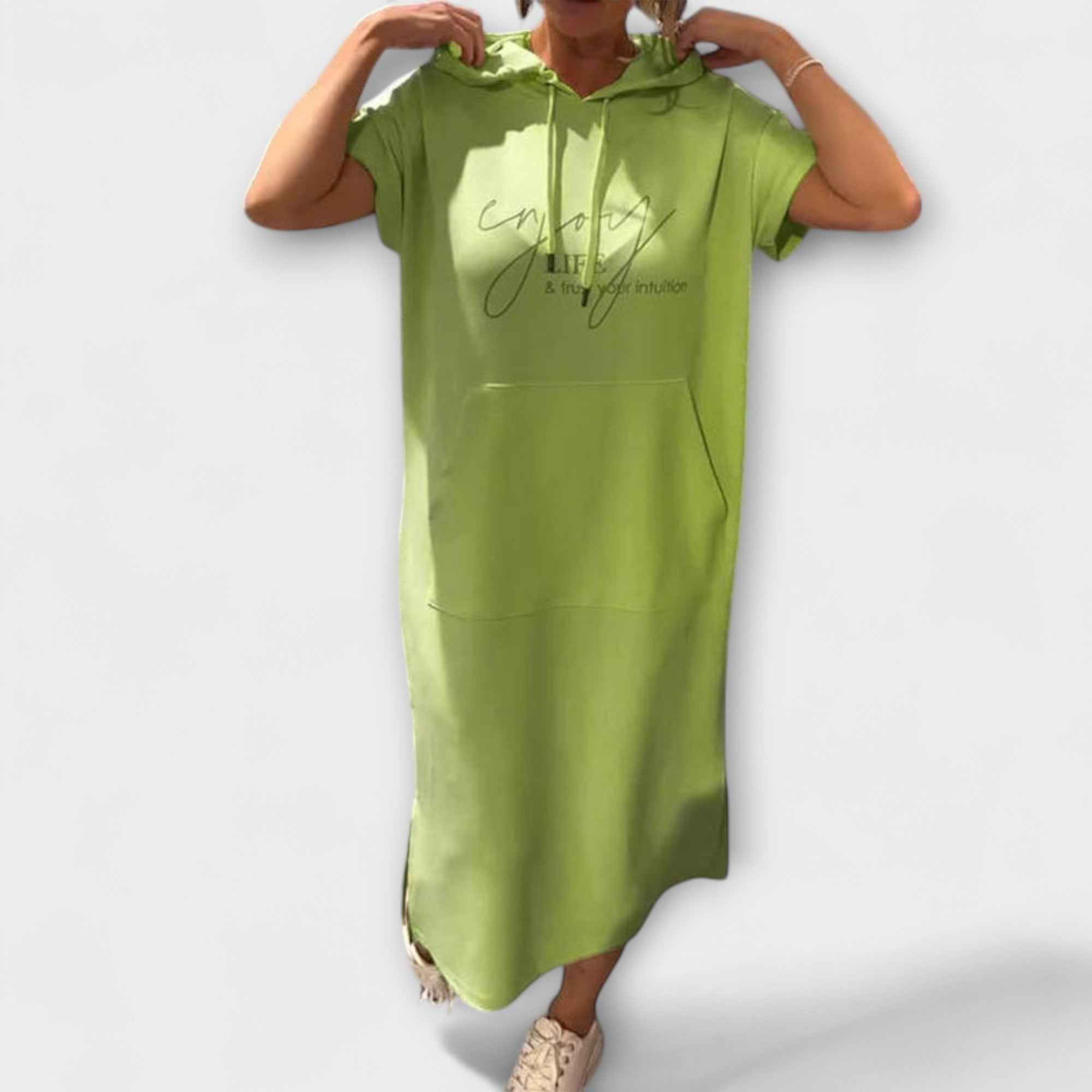 Daisy - Lu?na sukienka z kapturem