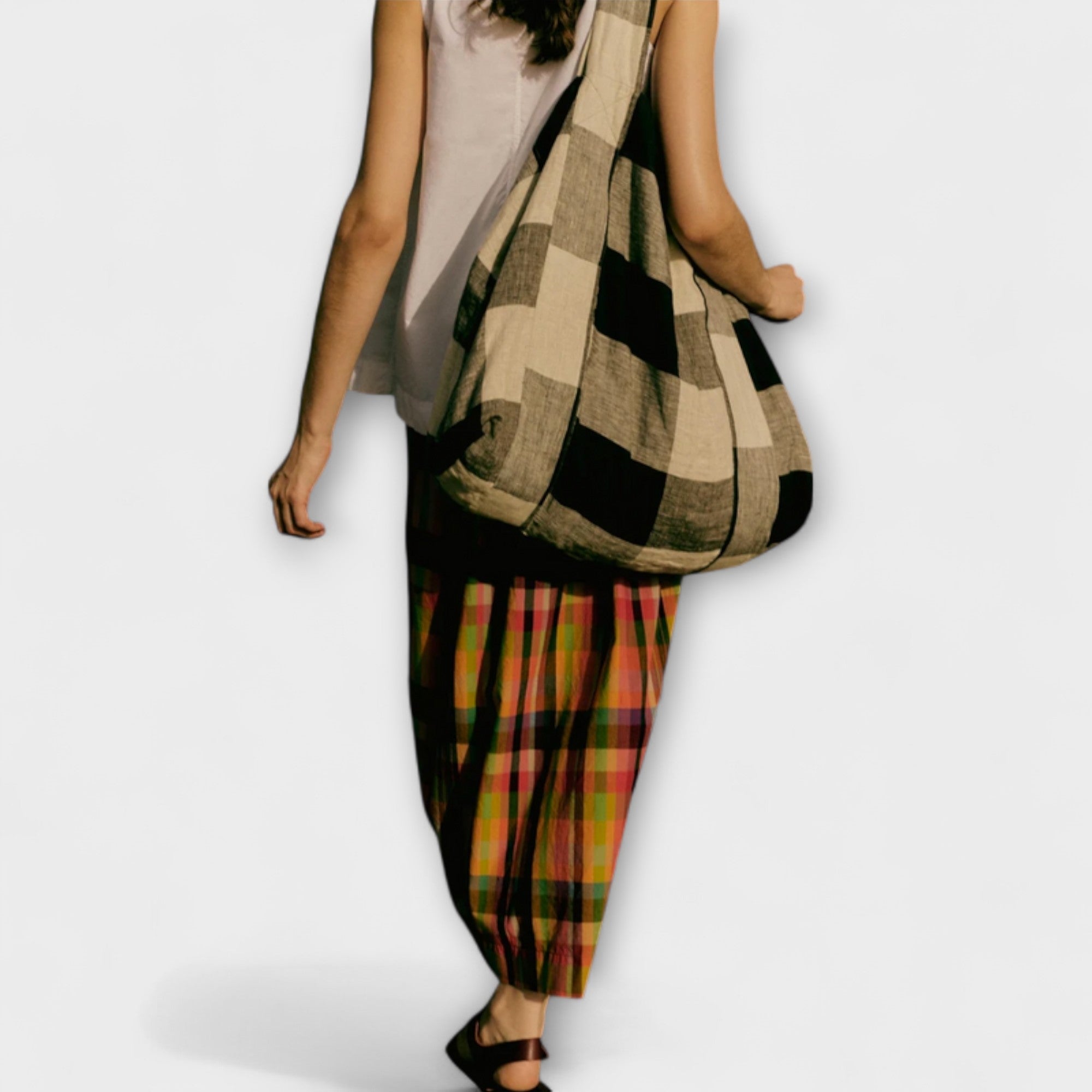 Emilia - Kolorowa plisowana spódnica w paski