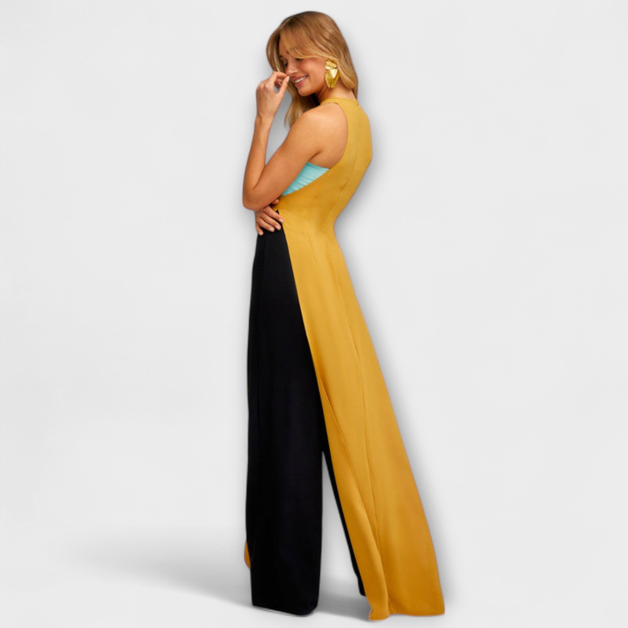 Kimberly - Ciemnoturkusowy kombinezon