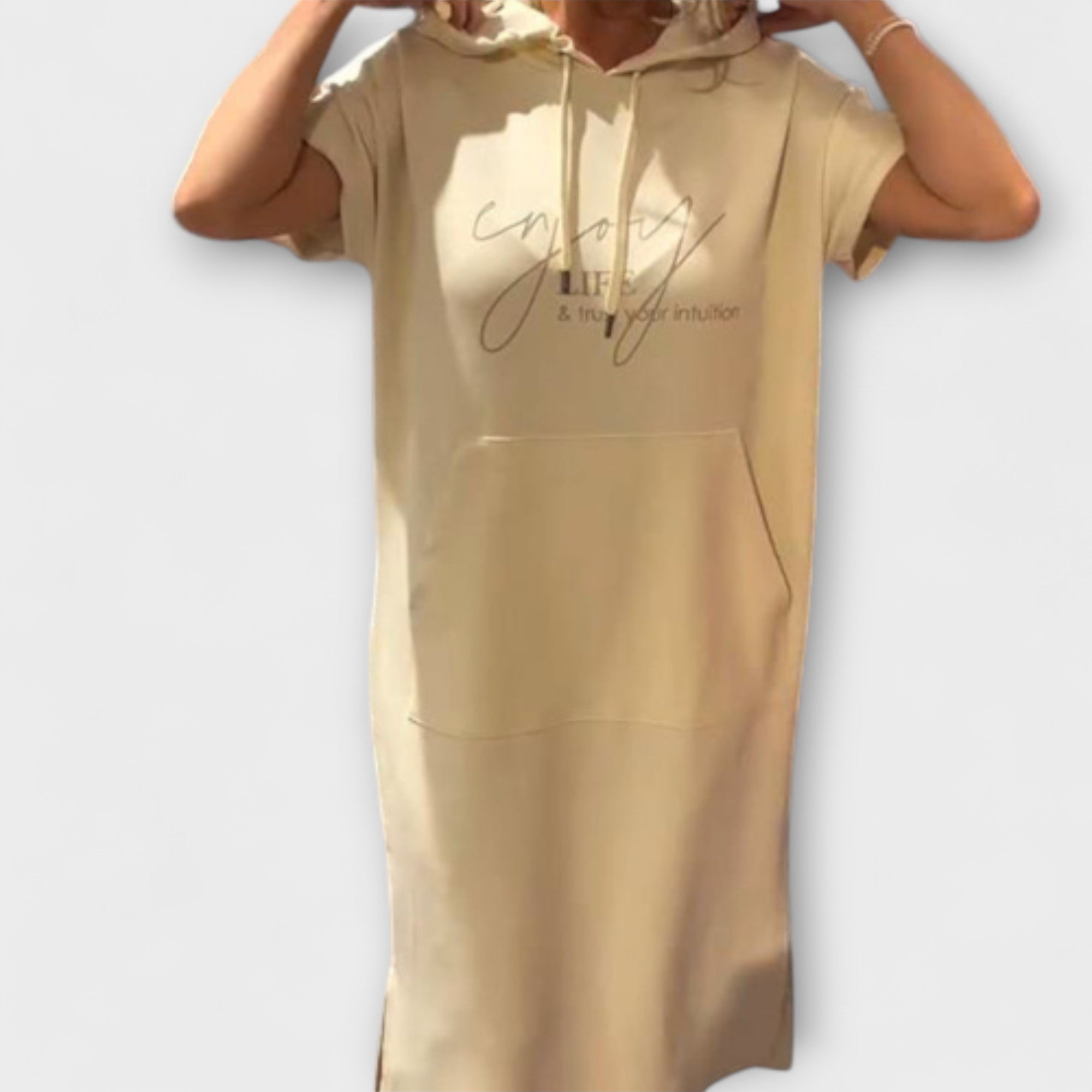 Daisy - Lu?na sukienka z kapturem