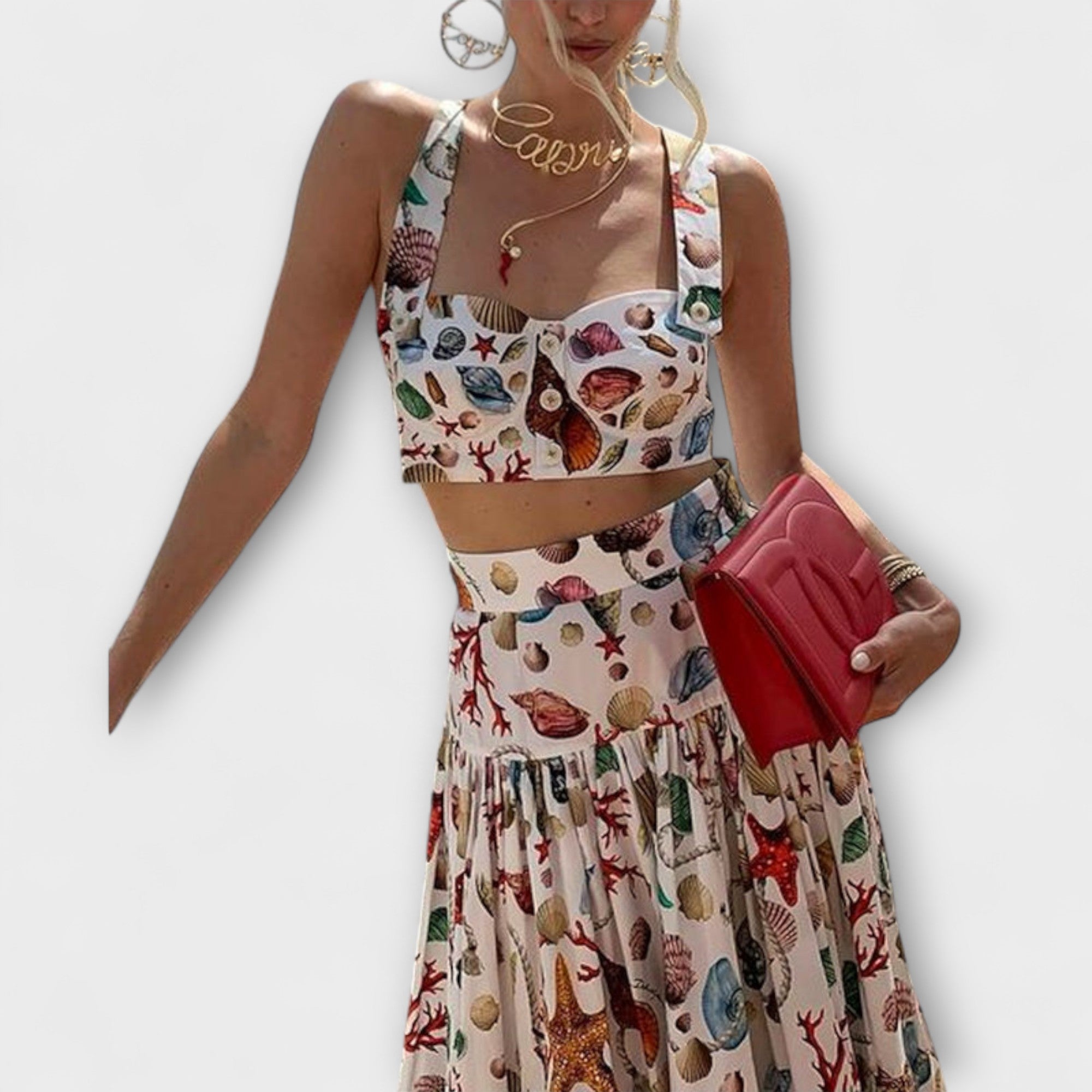 Heather - szykowny dwucz??ciowy zestaw spódnic