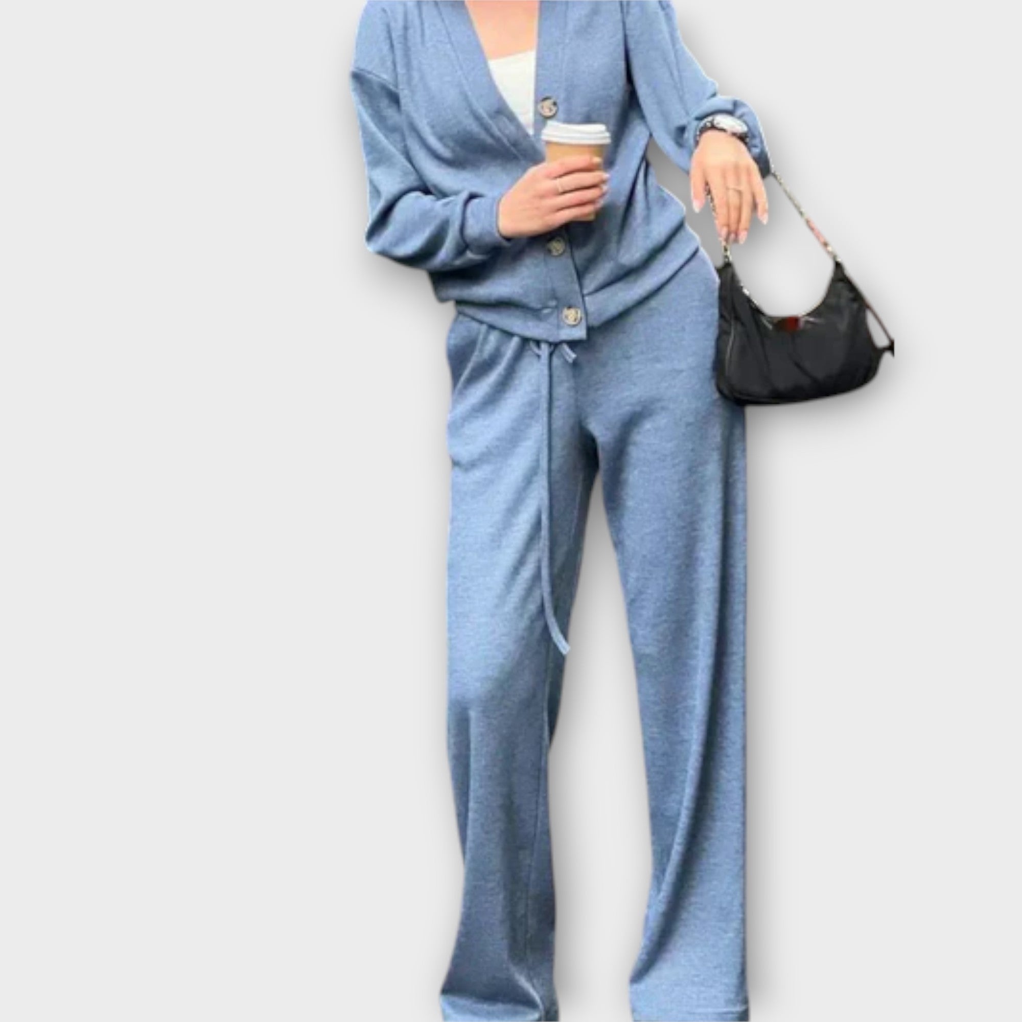 Chantal – Zestaw kardigan i spodnie