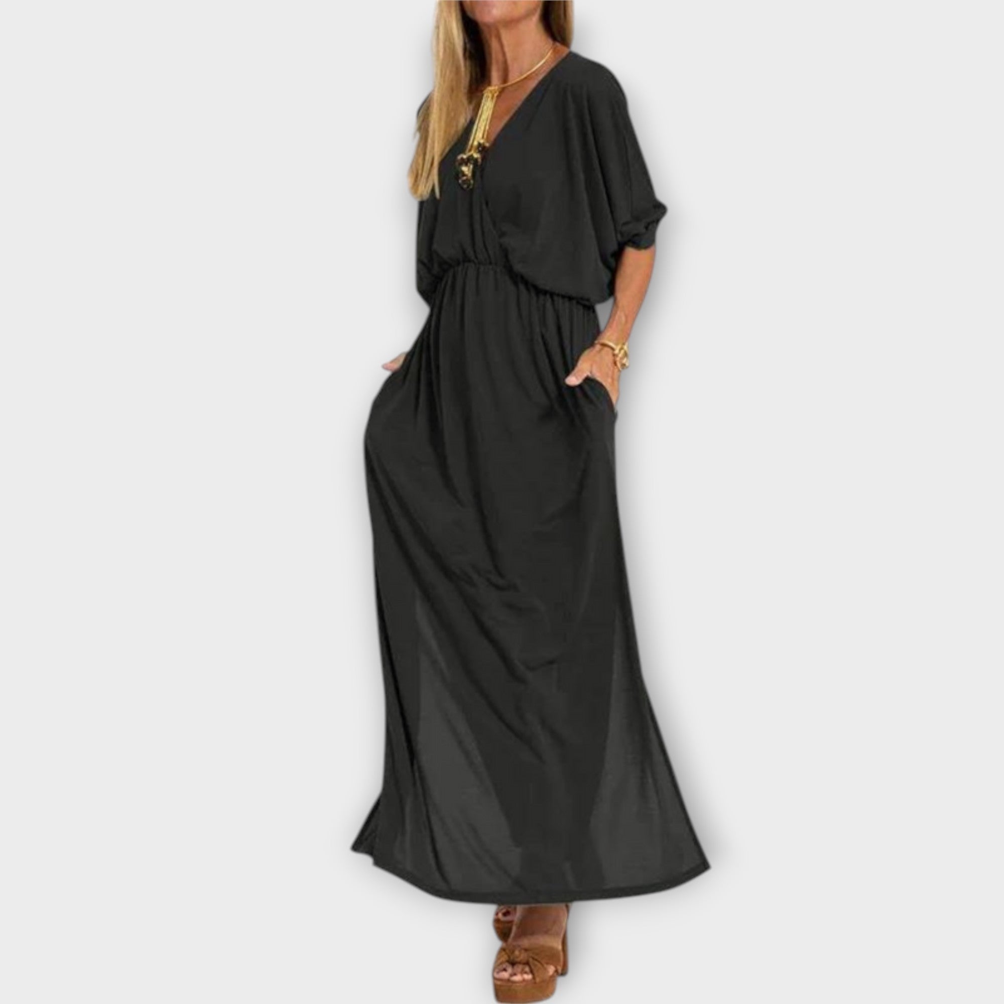 Lani - Sukienka maxi w stylu retro