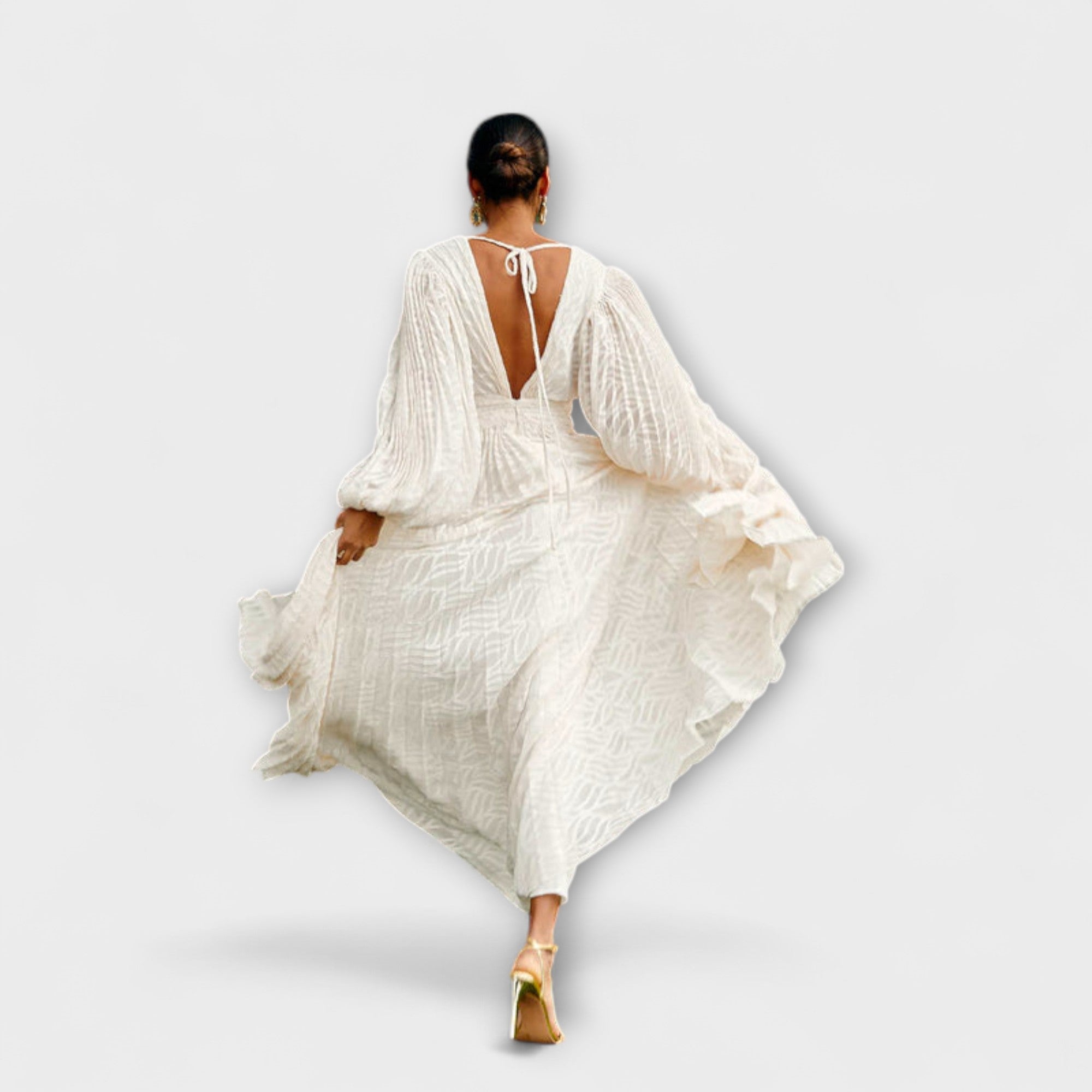 Elsa - kremowa sukienka maxi od Allegory