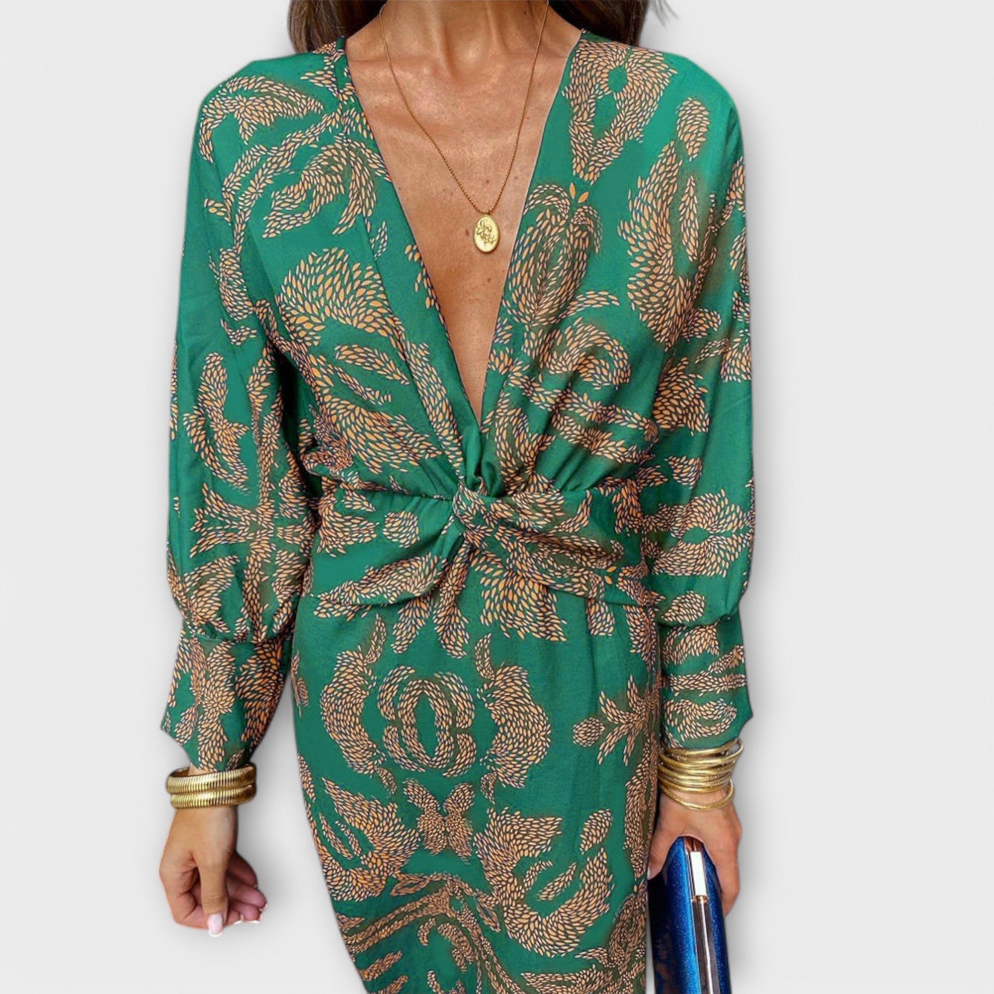 Oriana - Elegancka sukienka z d?ugim r?kawem