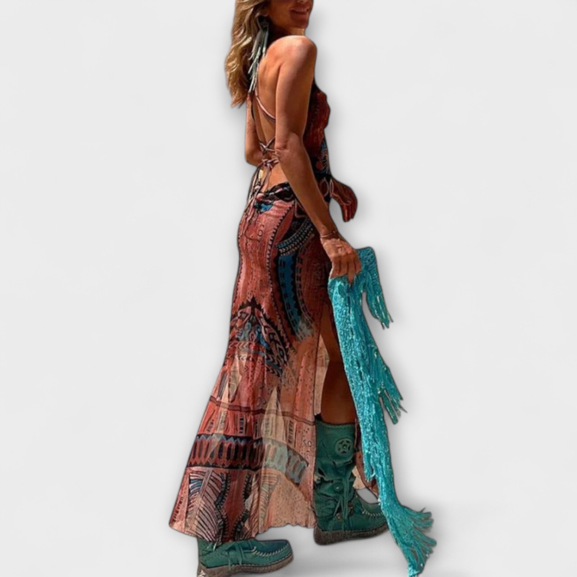 Fairy - wyj?tkowa sukienka midi z ko?nierzem