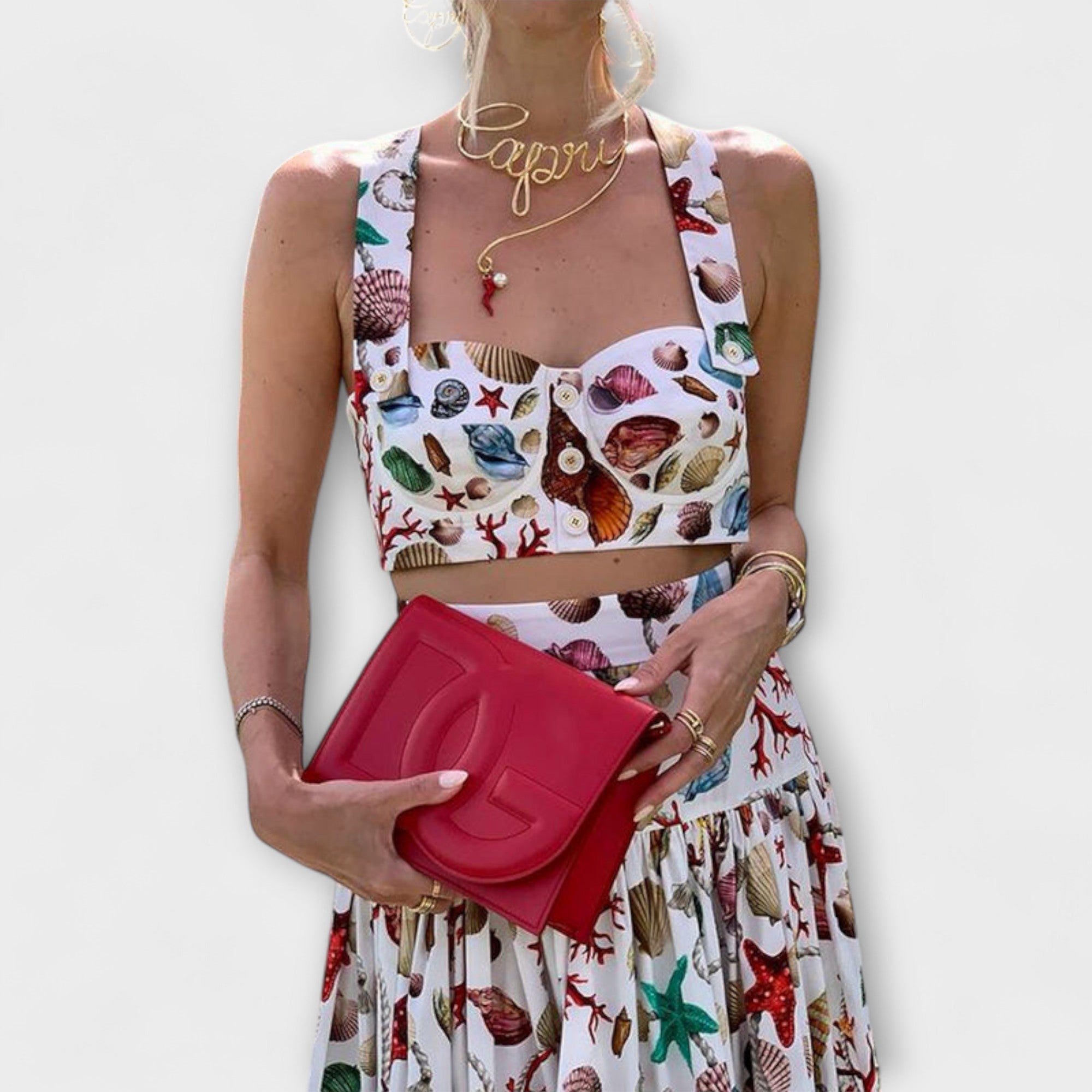 Heather - szykowny dwucz??ciowy zestaw spódnic