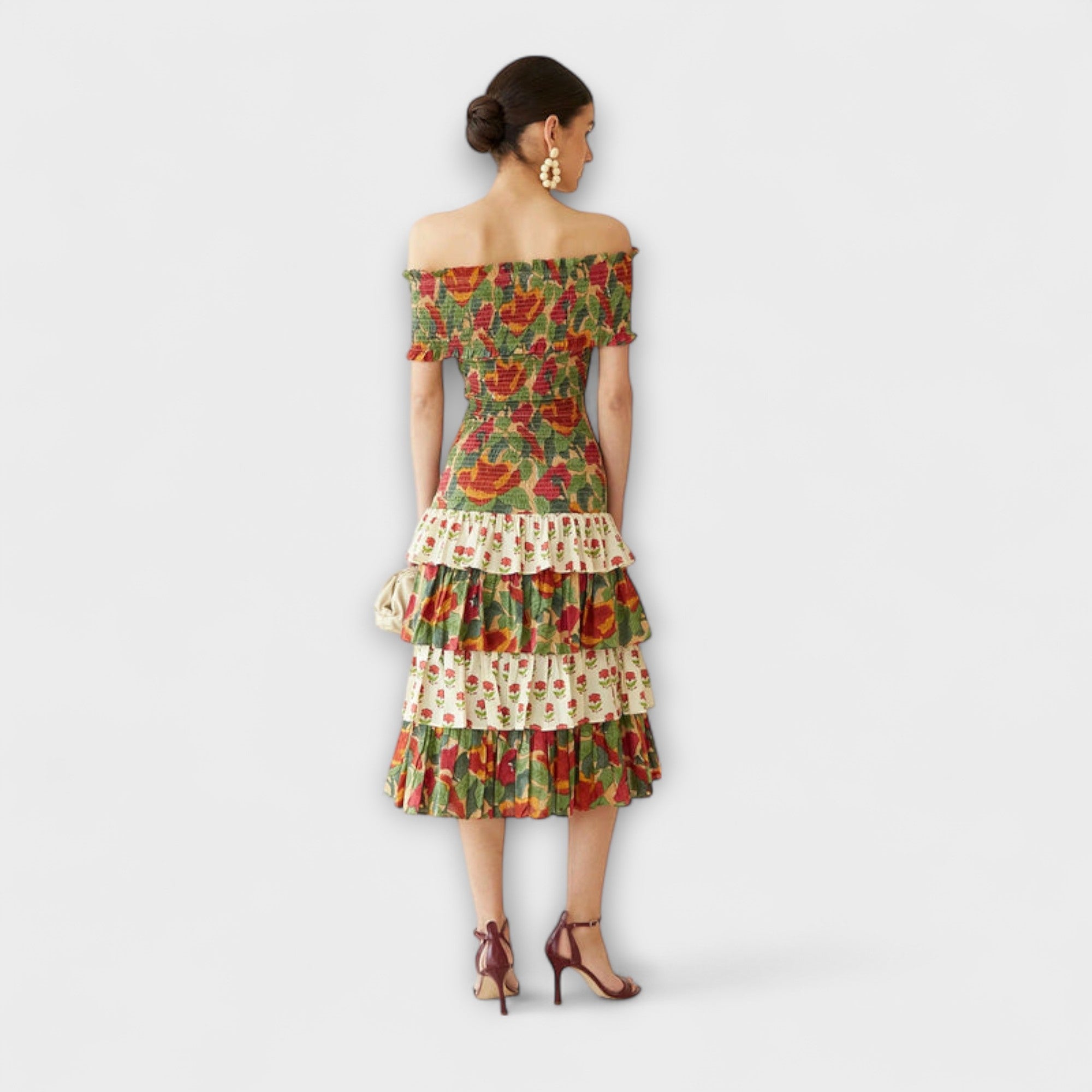 Harriet - ?ywa sukienka midi w maju