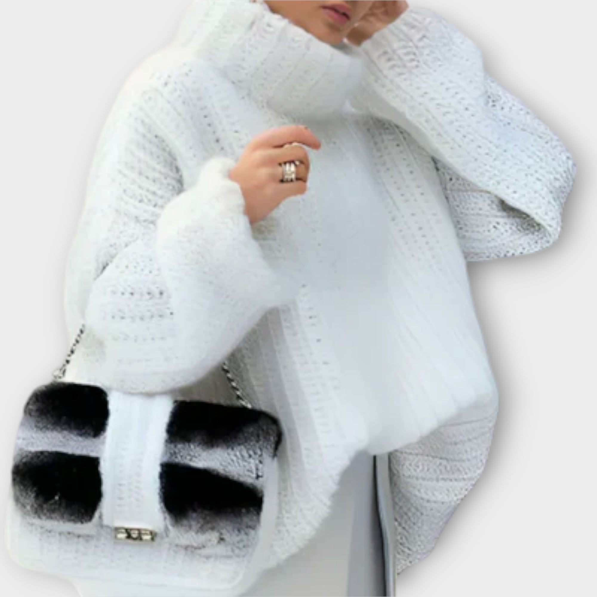 Paulina - Mi?kka damska bluza z d?ugim r?kawem