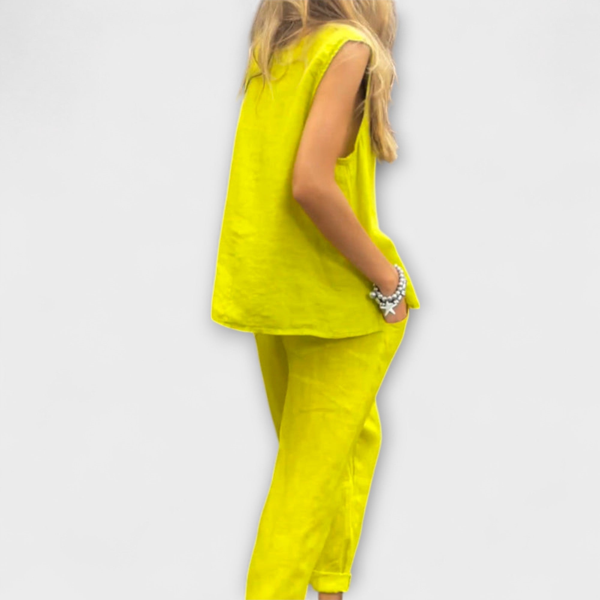 Jennifer - Lu?ny strój z bawe?nianego lnu