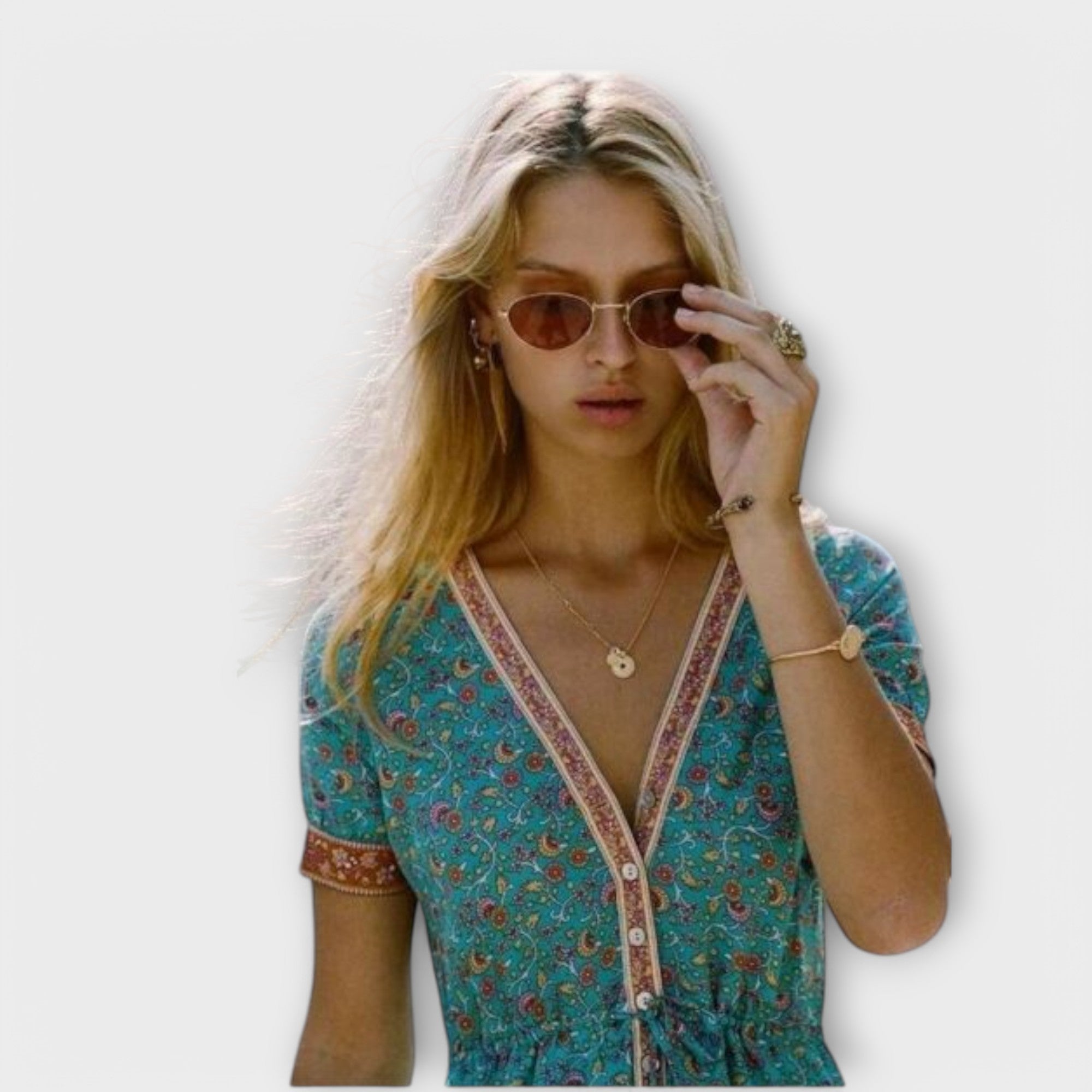 Ranya - sukienka midi w stylu boho