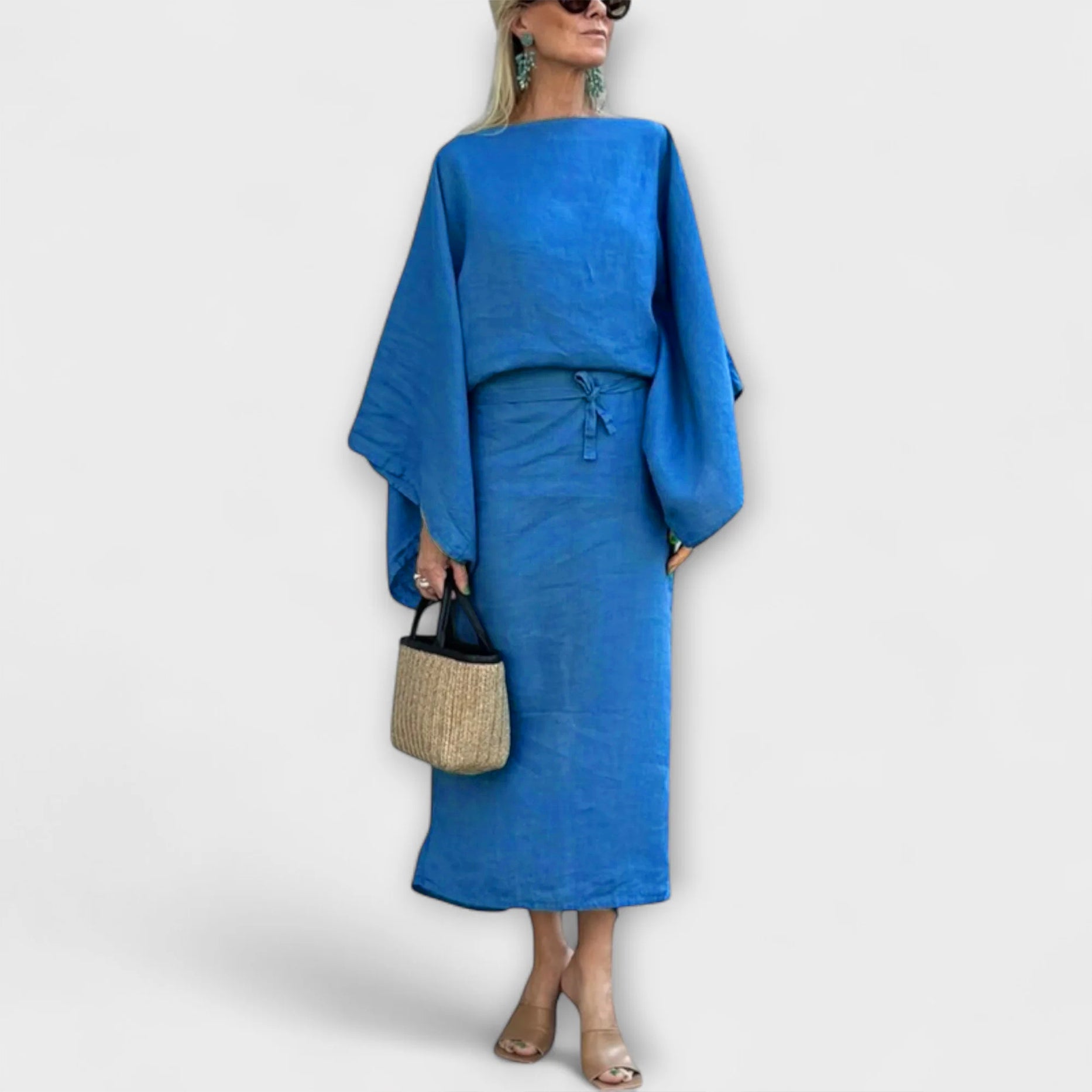 Dana - sukienka kimono z lnu i bawe?ny