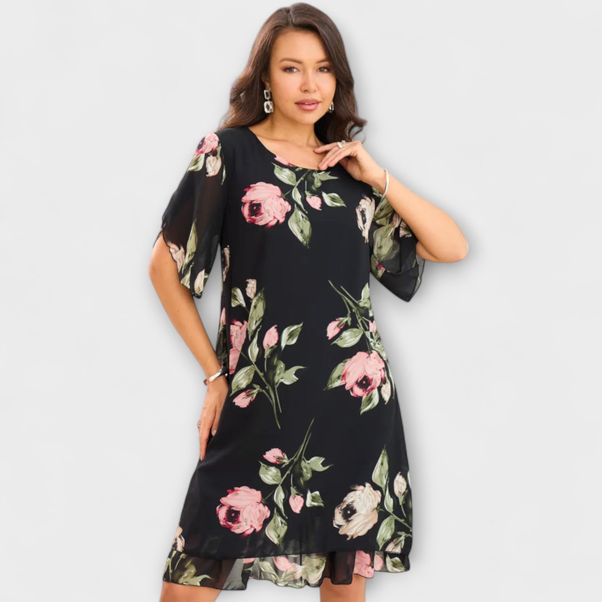 Melin - Elegancka sukienka z szyfonu