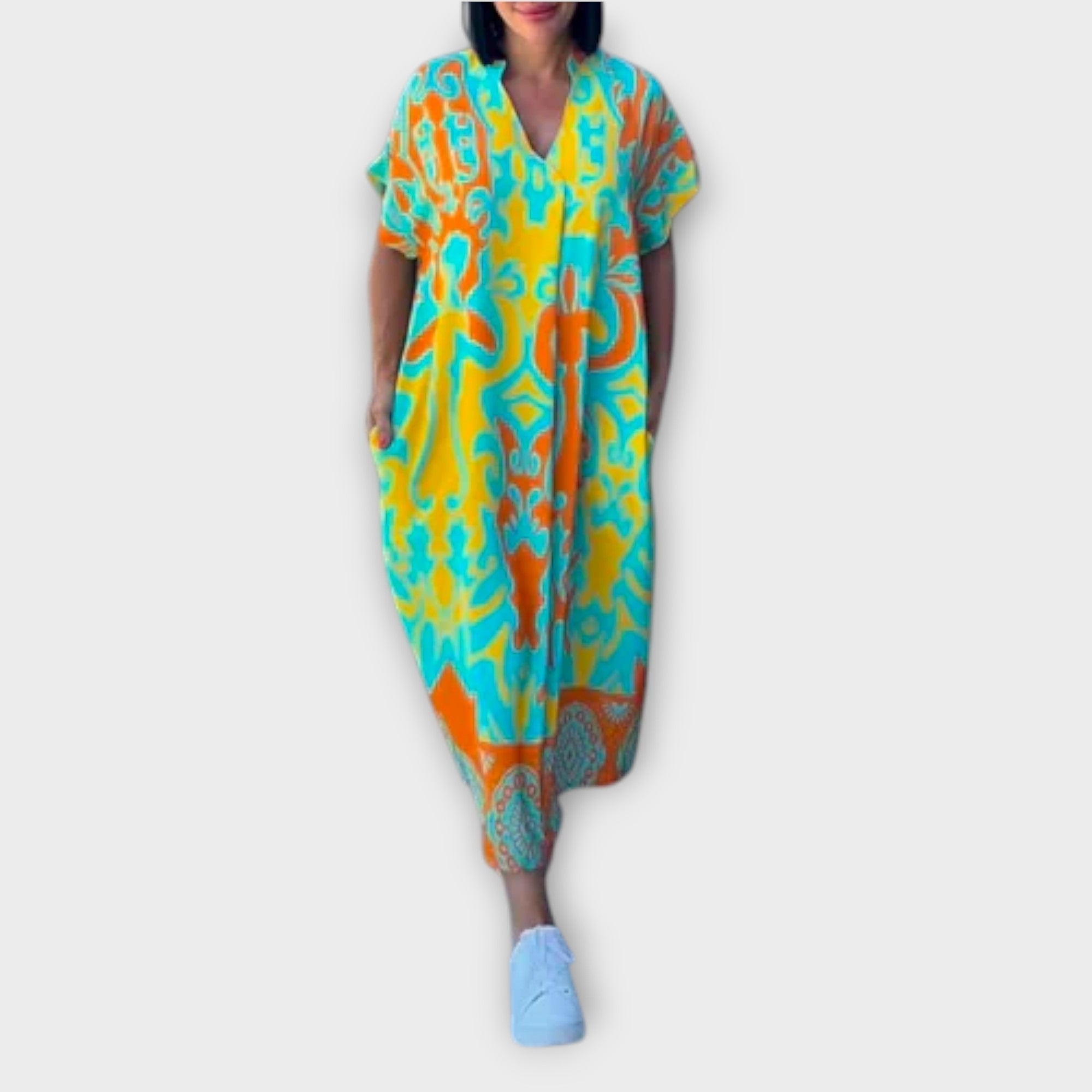 Elena - Elegancka sukienka w kwiaty