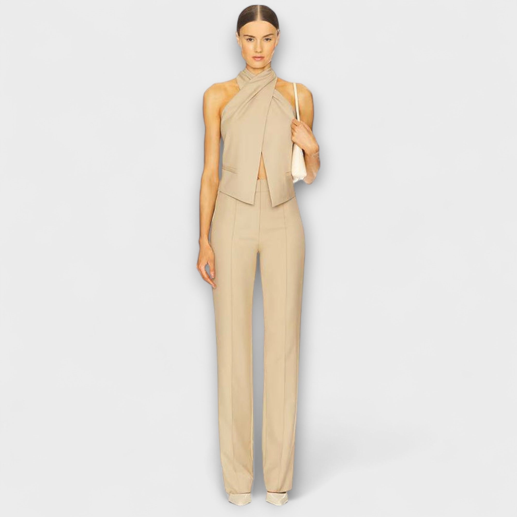 Czerwiec - Koszulka na rami?czkach z dekoltem typu halter